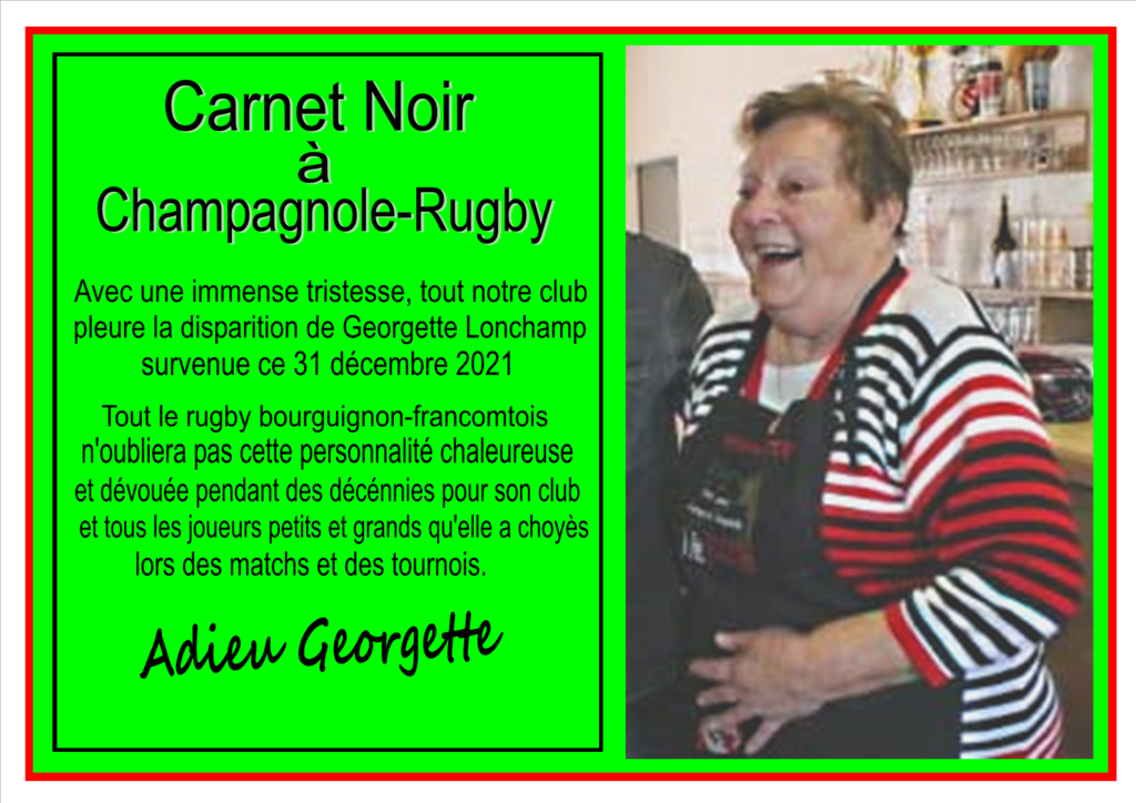 CARNET NOIR à Champagnole-Rugby
