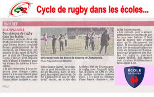 Les scolaires découvrent le Rugby avec Swann