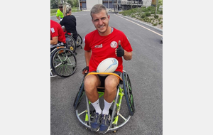 Pour fêter la fin de session, notre BPJEPS Swann s'est éssayé au Rugby-Fauteuil