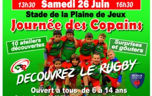 26 Juin, journée des &quot;Copains&quot;...pour découvrir le rugby