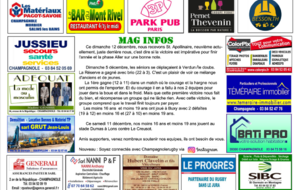 Mag verso du match CHAMPA vs St APOLLINAIRE du 12 décembre